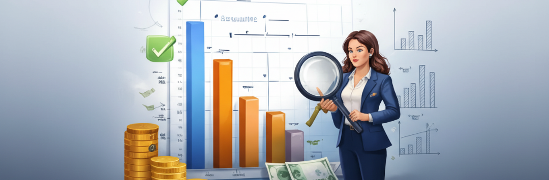 diferenca entre faturamento e lucro representada por grafico financeiro