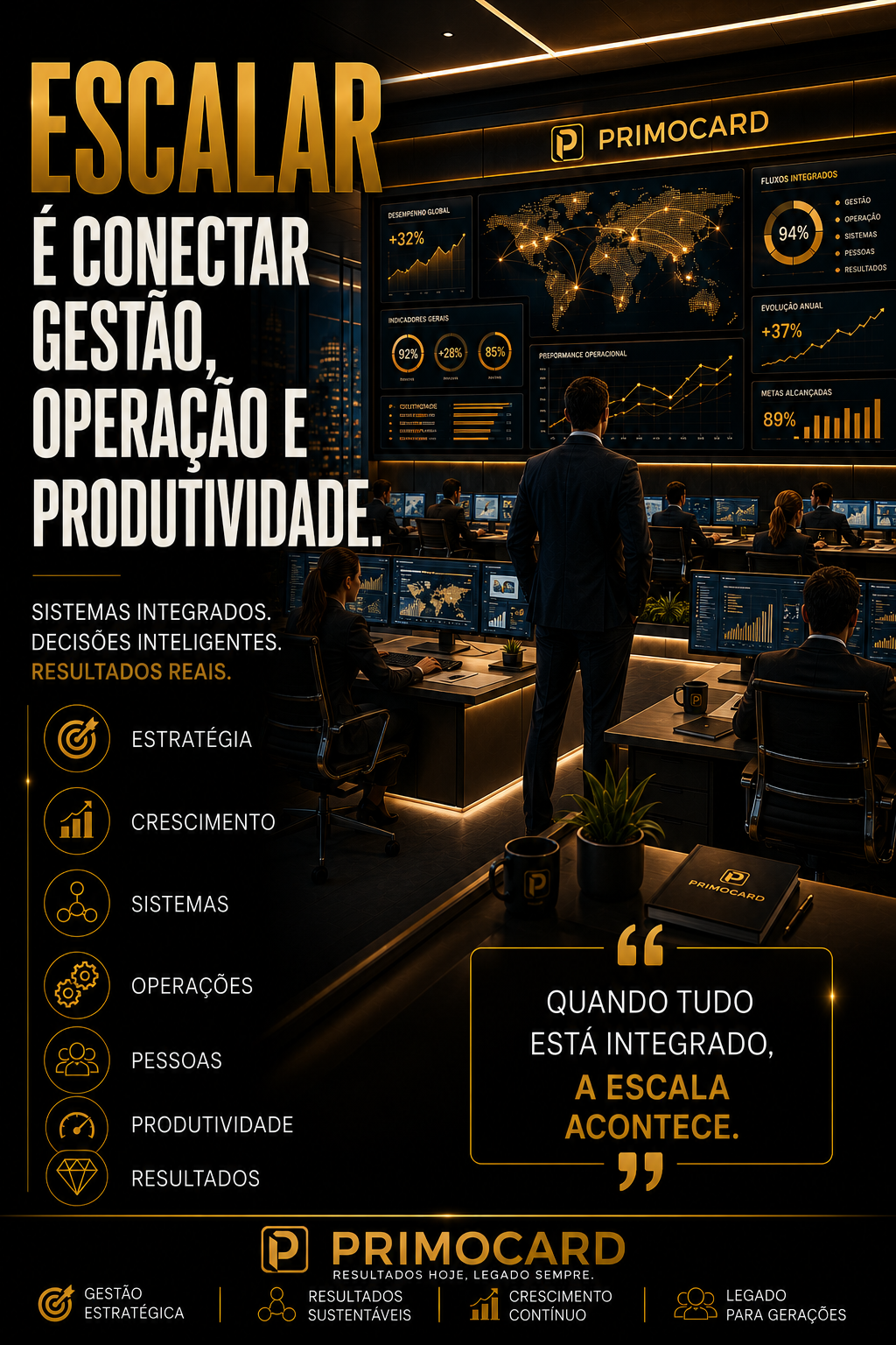 Escalar é Conectar Gestão, Operação e Produtividade