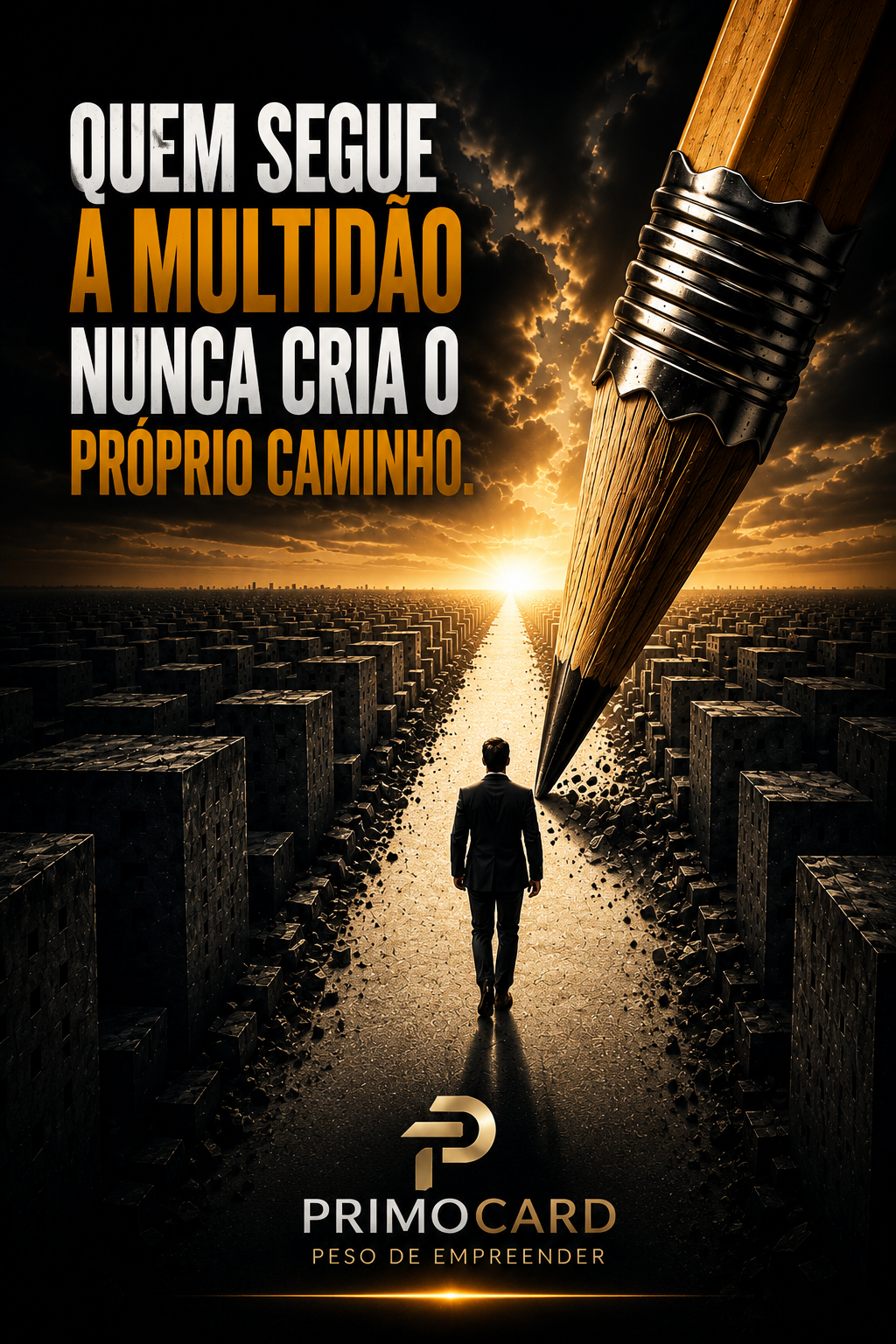 Quem Segue a Multidão Nunca Cria o Próprio Caminho