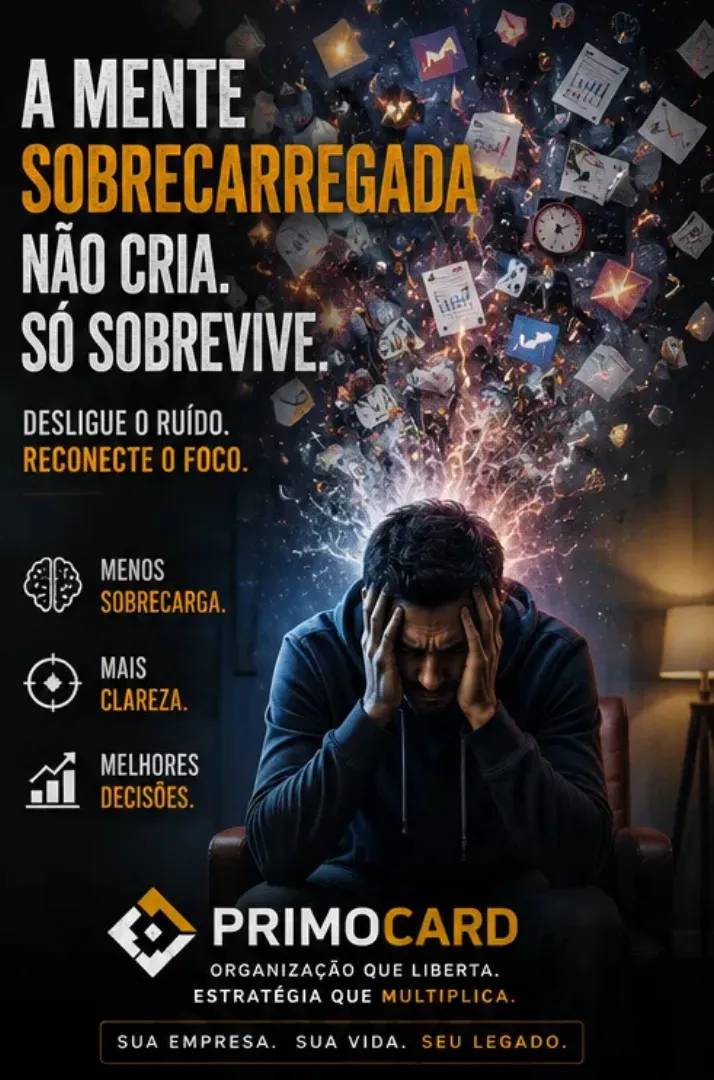A Mente Sobrecarregada Não Cria. Só Sobrevive.