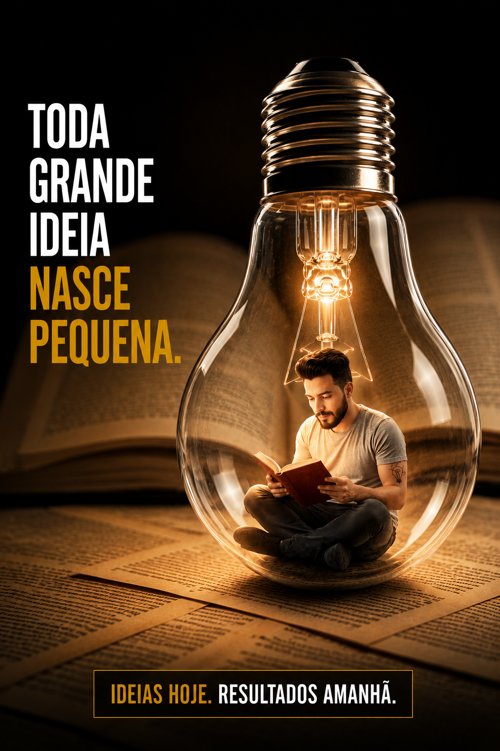 Toda grande ideia nasce pequena