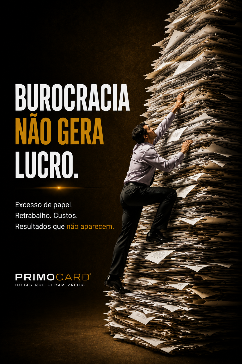 Burocracia não gera lucro
