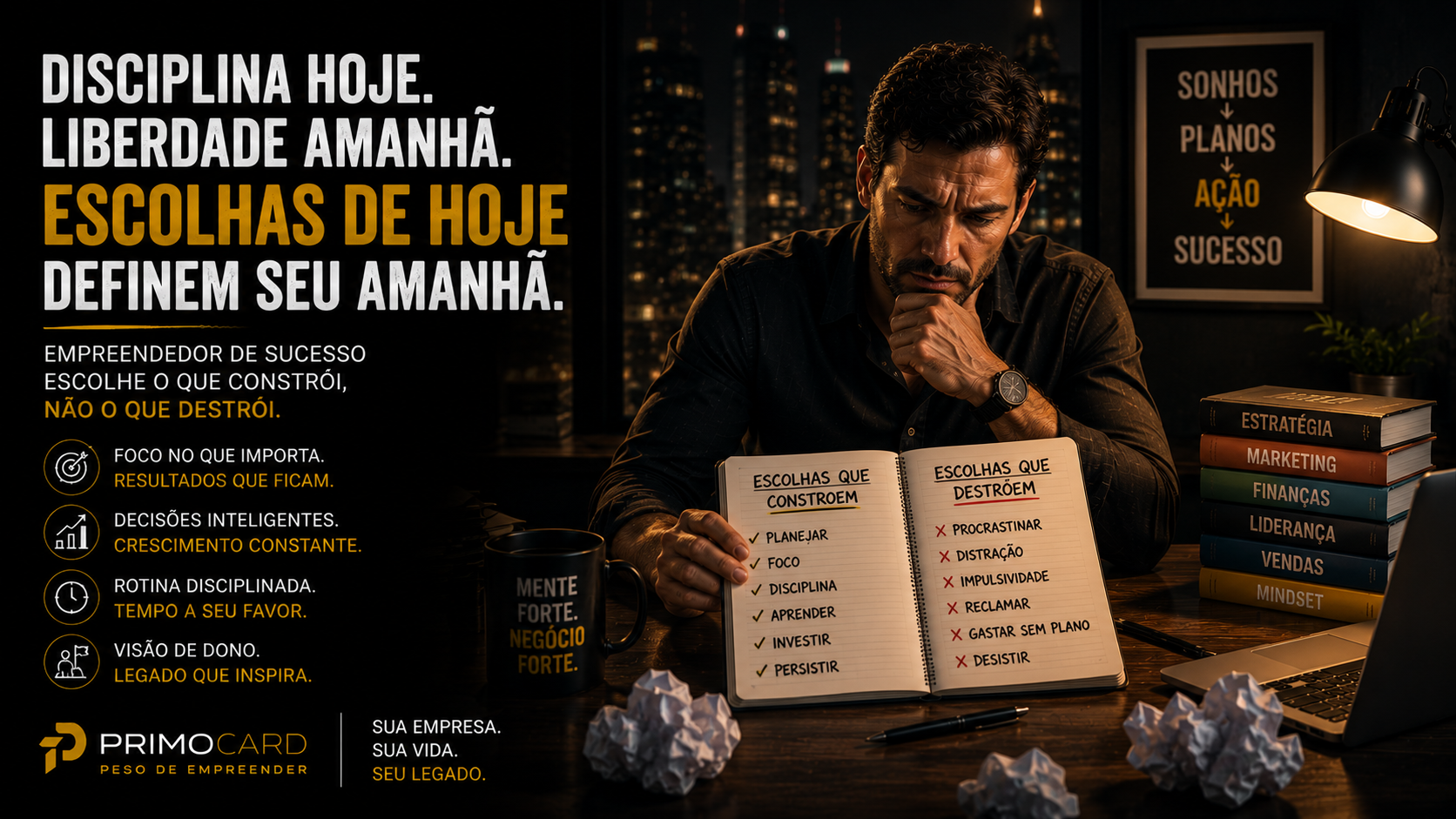 Escolhas De Hoje Definem Seu Amanha