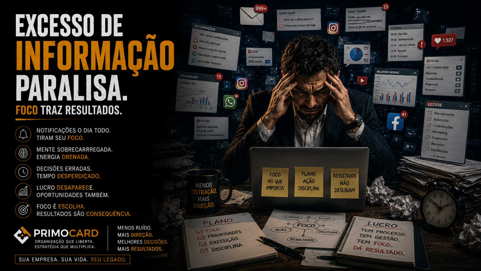 Excesso de Informação Paralisa