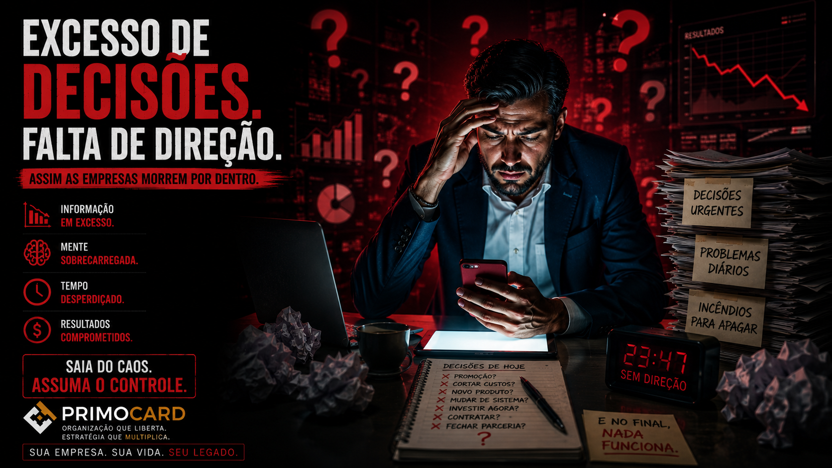 Excesso de Decisões, Falta de Direção