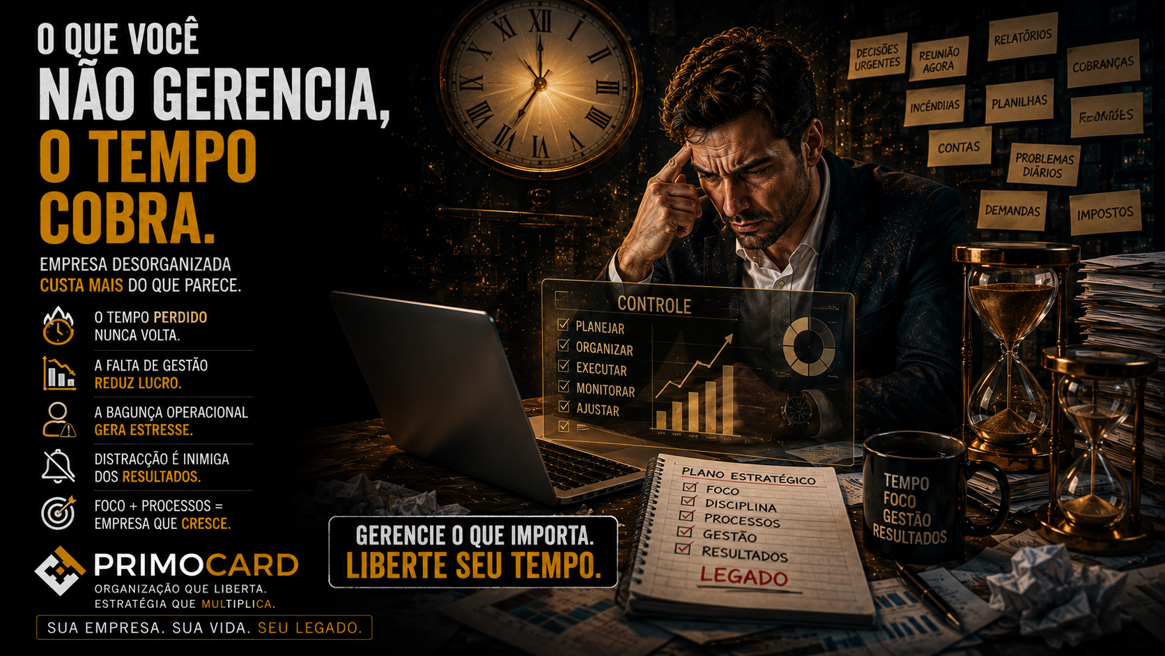 O Que Você Não Gerencia, o Tempo Cobra