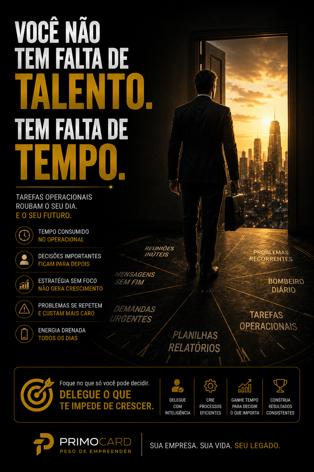 Você Não Tem Falta de Talento. Tem Falta de Tempo.