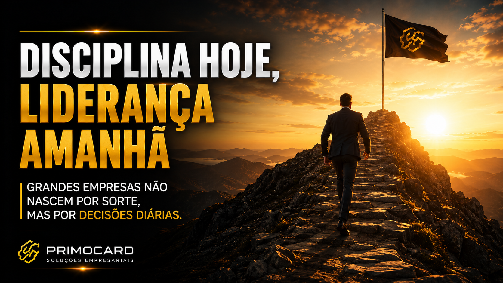 Empresario observando horizonte urbano do alto de um edificio simbolizando organizacao empresarial, liberdade e crescimento sustentavel.