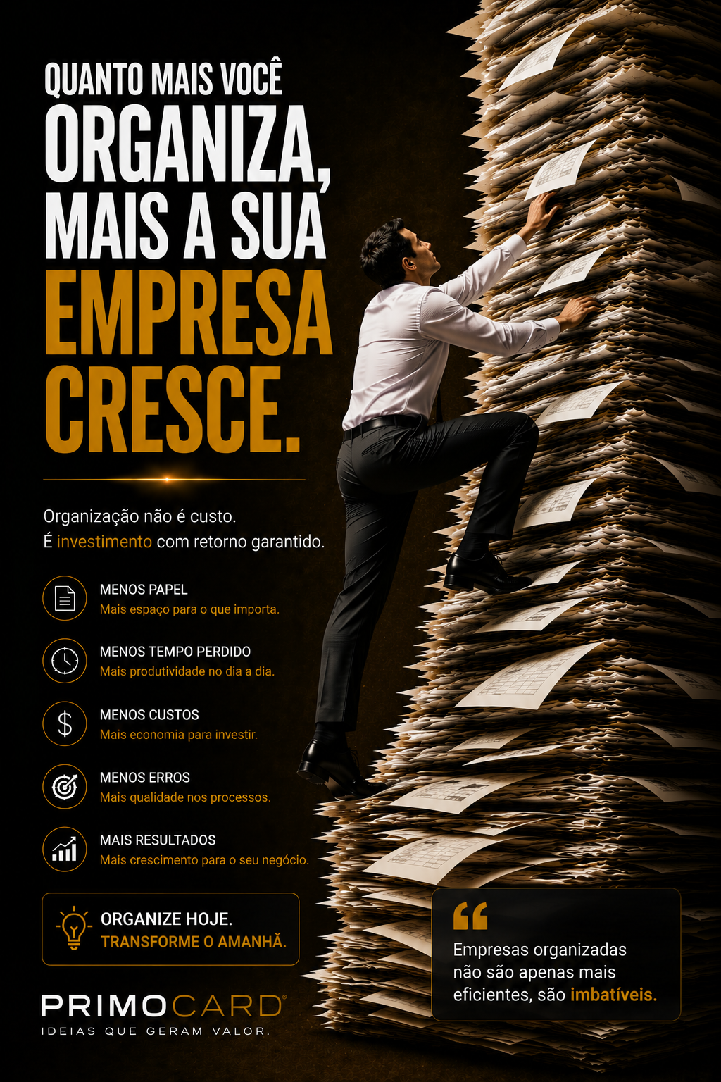Quanto Mais Organização, Maior o Crescimento