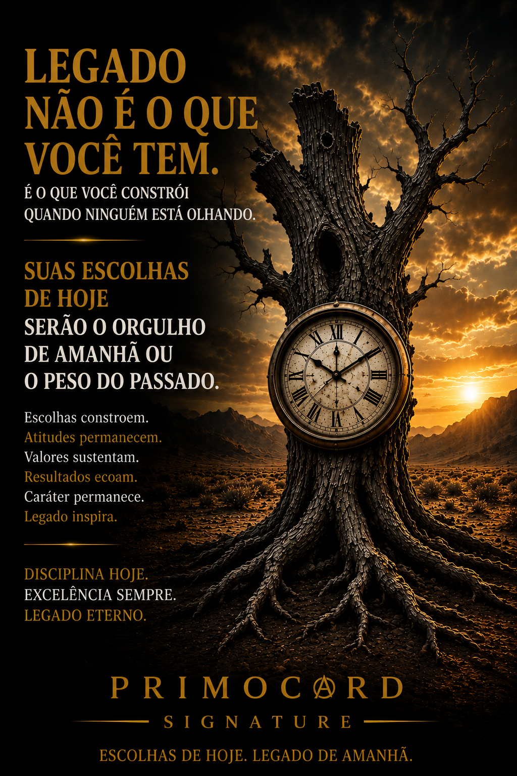 Legado É o que Você Constrói Quando Ninguém Está Olhando