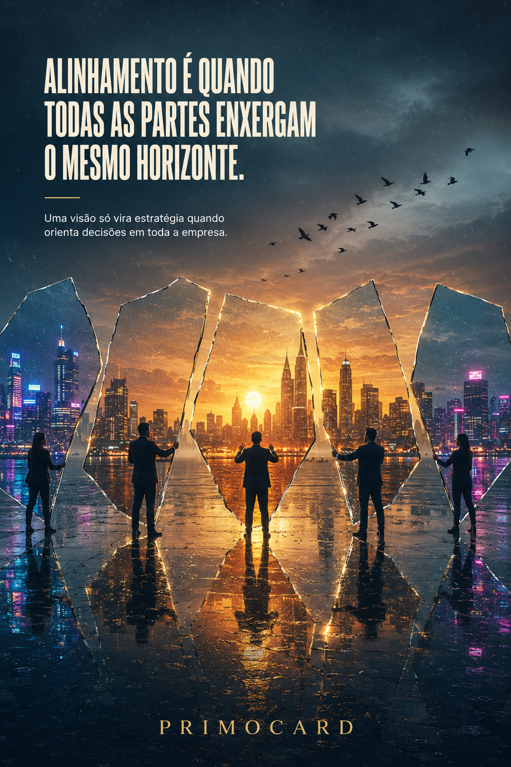 Alinhamento é enxergar o mesmo horizonte
