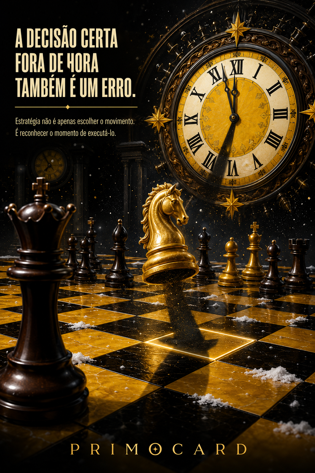 O tempo também faz parte da decisão