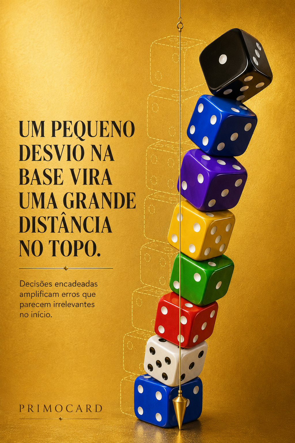 Pequenos desvios constroem grandes distâncias