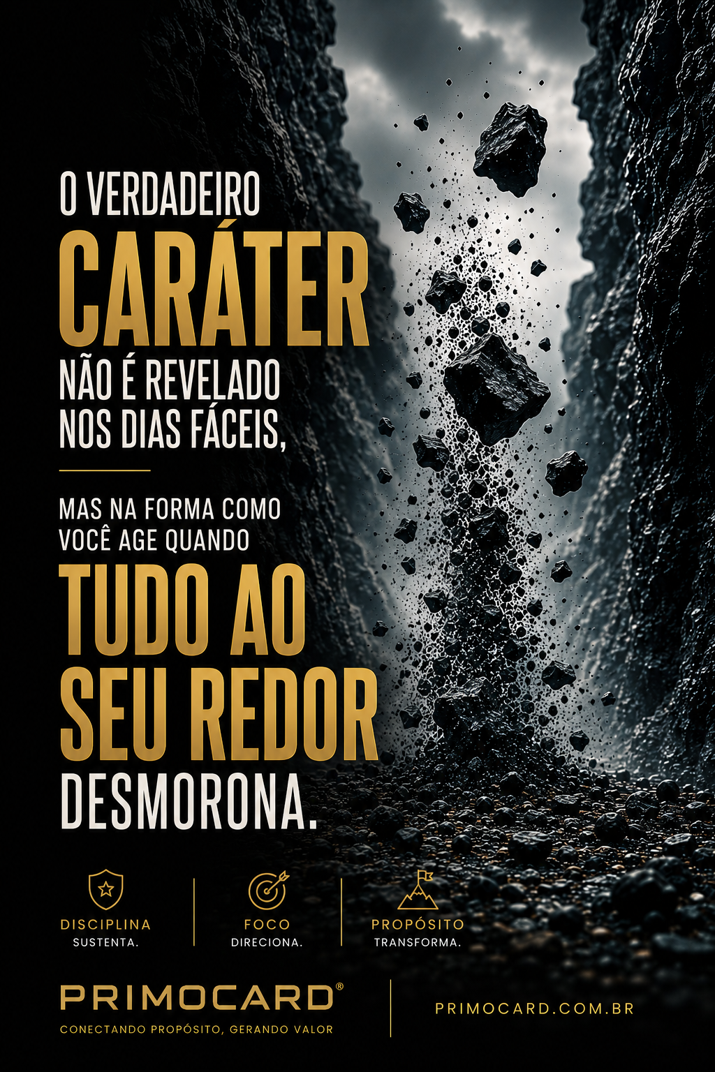 Caráter se Revela nas Crises