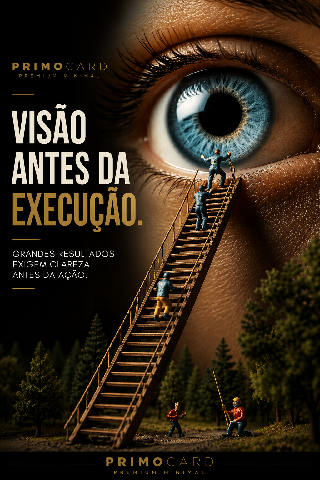 Visão sempre vem antes da execução.