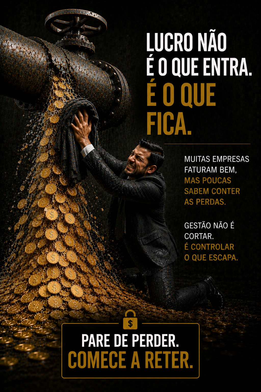 Lucro Não É Quanto Entra. É Quanto Permanece.