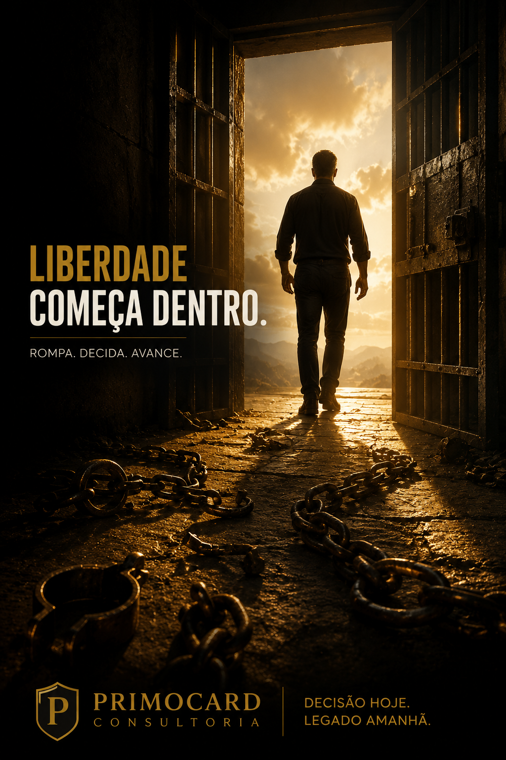 A liberdade começa por uma decisão.