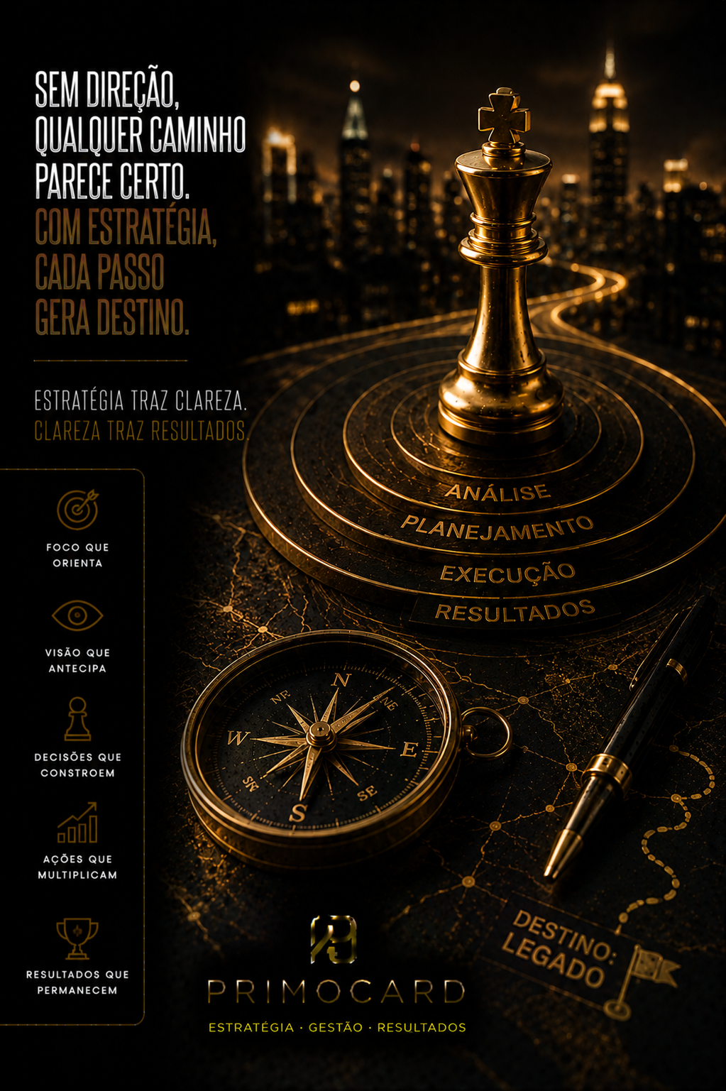 Estratégia define o caminho.