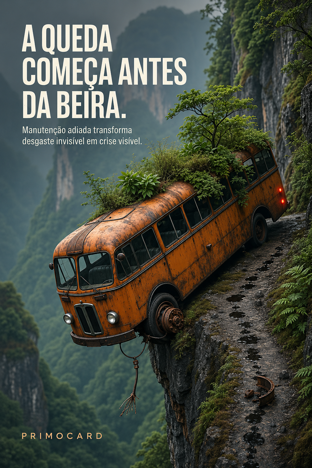 A crise começa quando a manutenção é adiada