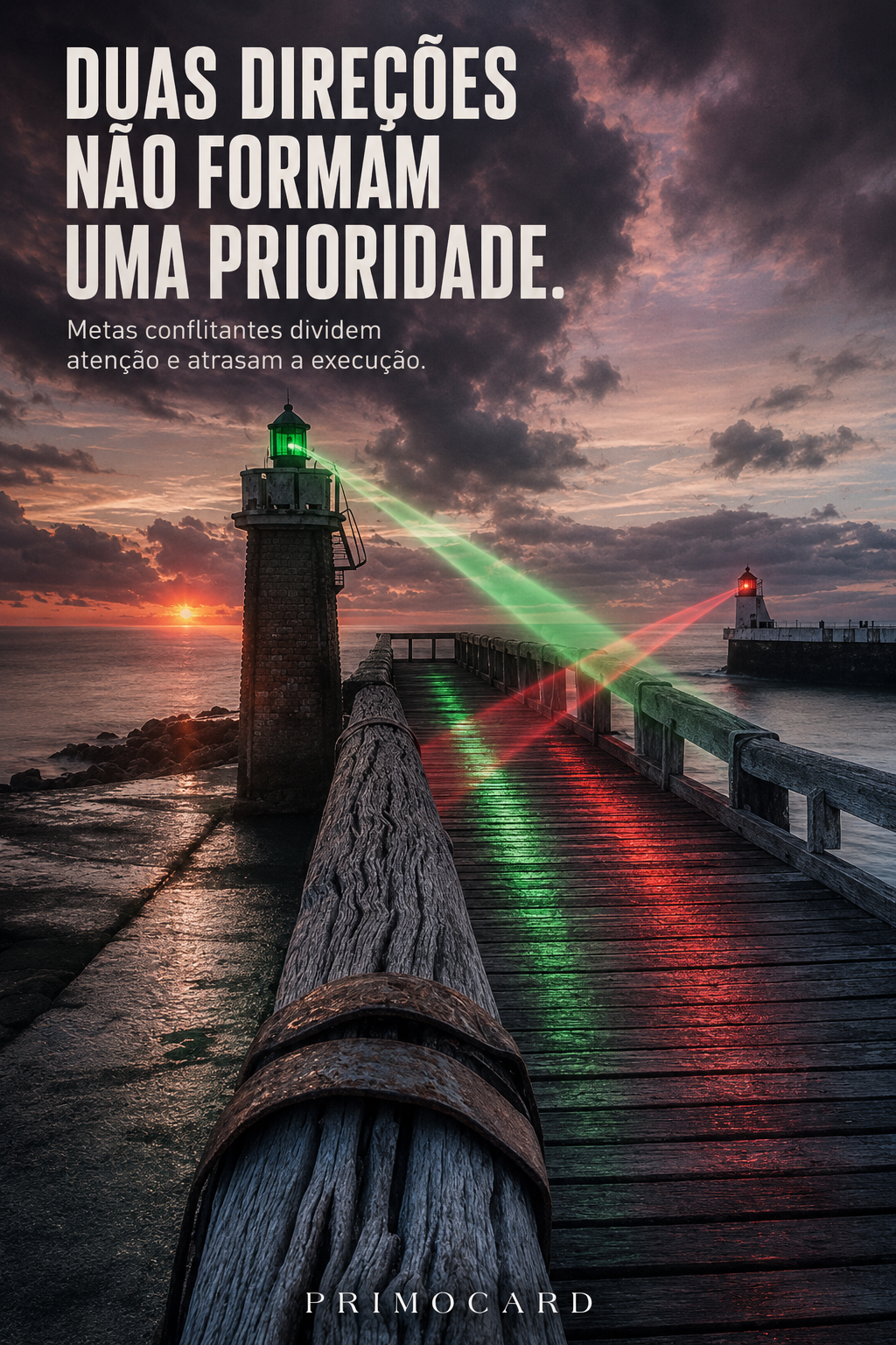 Metas conflitantes atrasam a execução