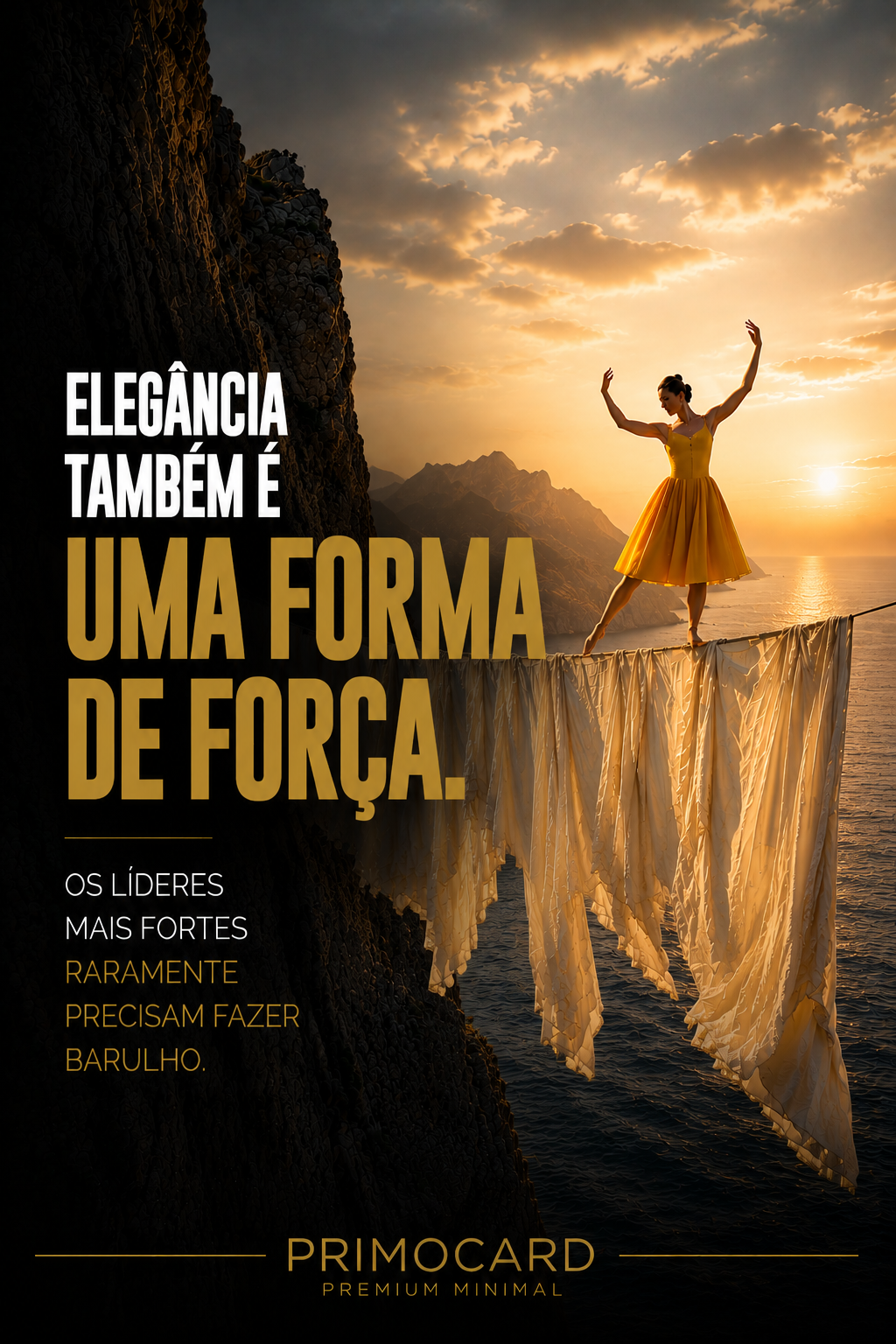 Elegância também é uma forma de força.