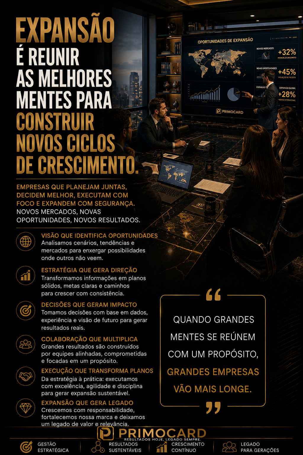 Expansao exige inteligencia coletiva