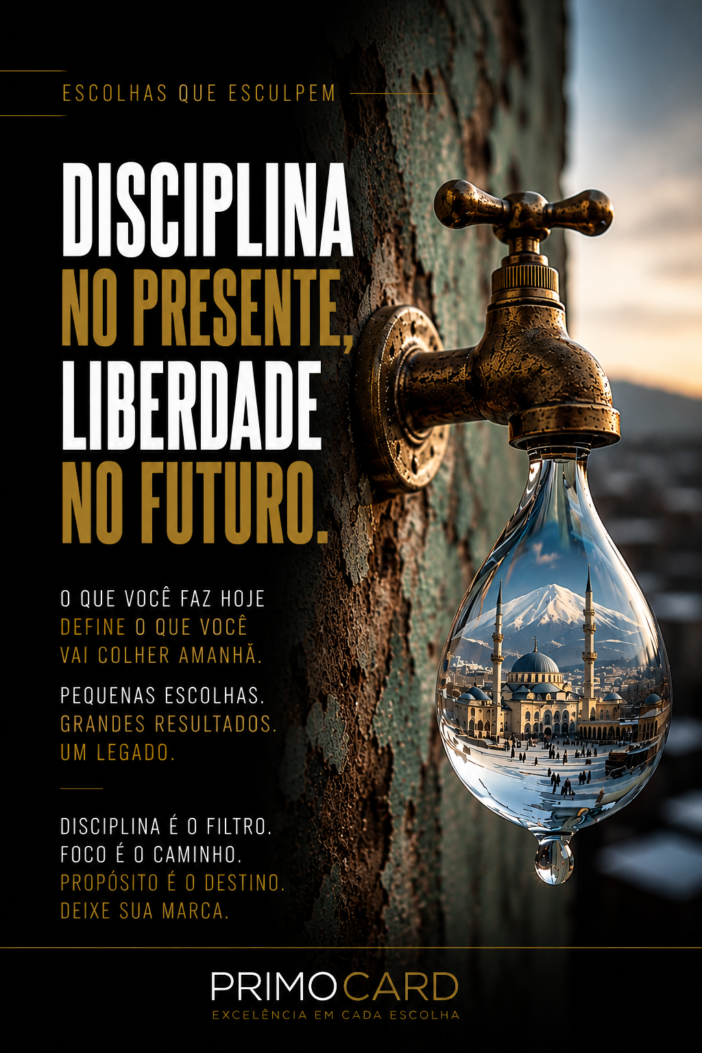 Disciplina no Presente Liberdade no Futuro