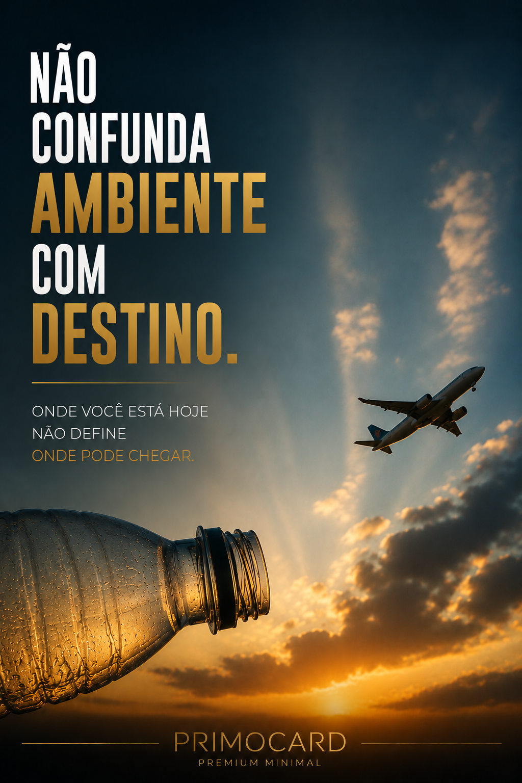 Não confunda ambiente com destino.