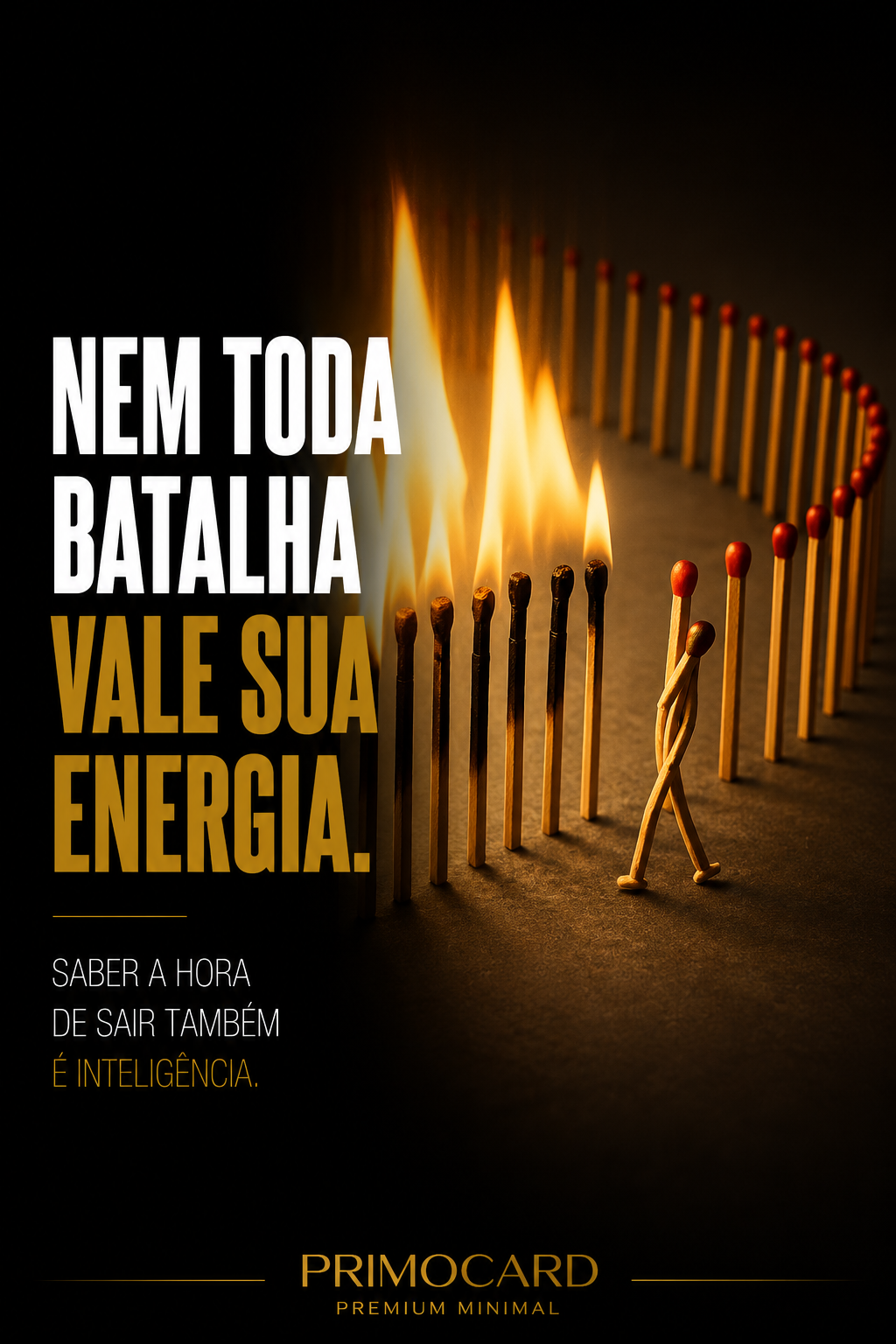 Nem toda batalha merece sua energia.