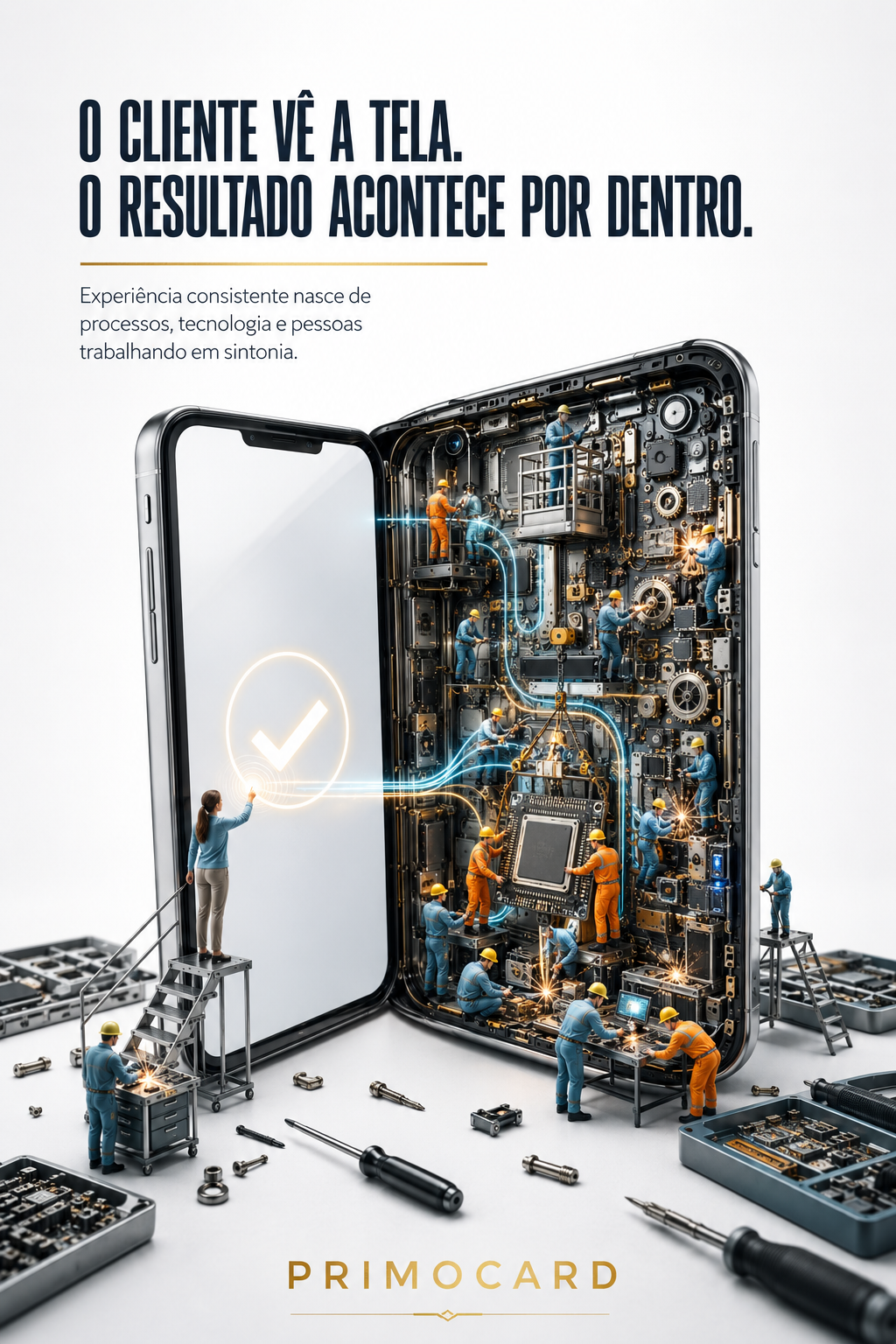 O resultado visível começa dentro da empresa