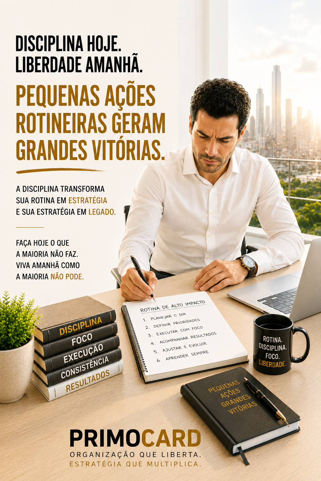 Disciplina hoje, liberdade amanhã
