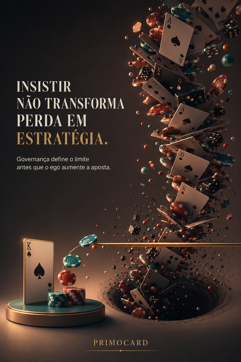 Insistir não transforma perda em estratégia