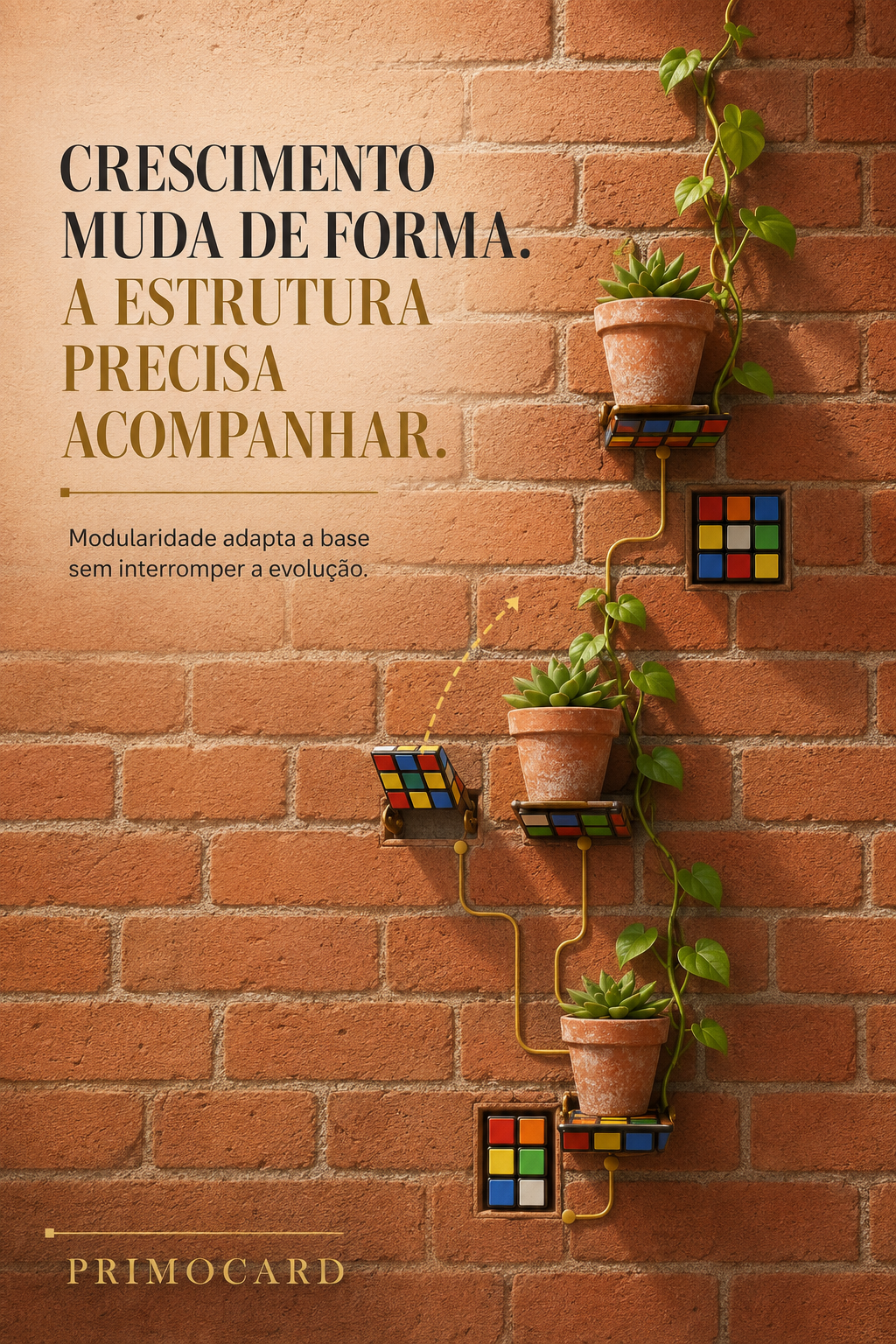 Crescimento muda de forma