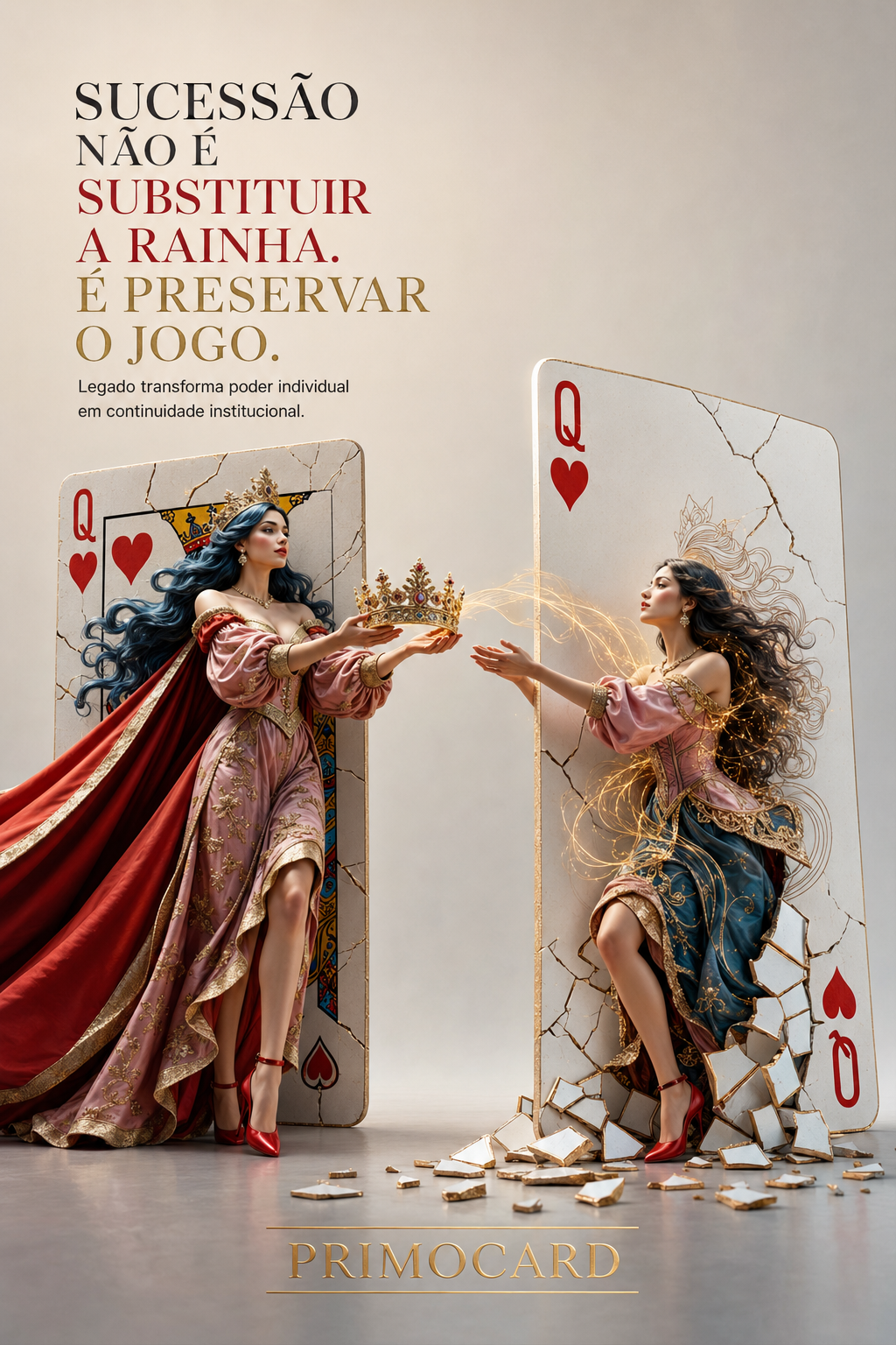 Sucessão não é substituir a rainha