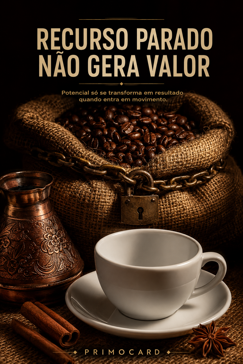 Recurso parado não gera valor
