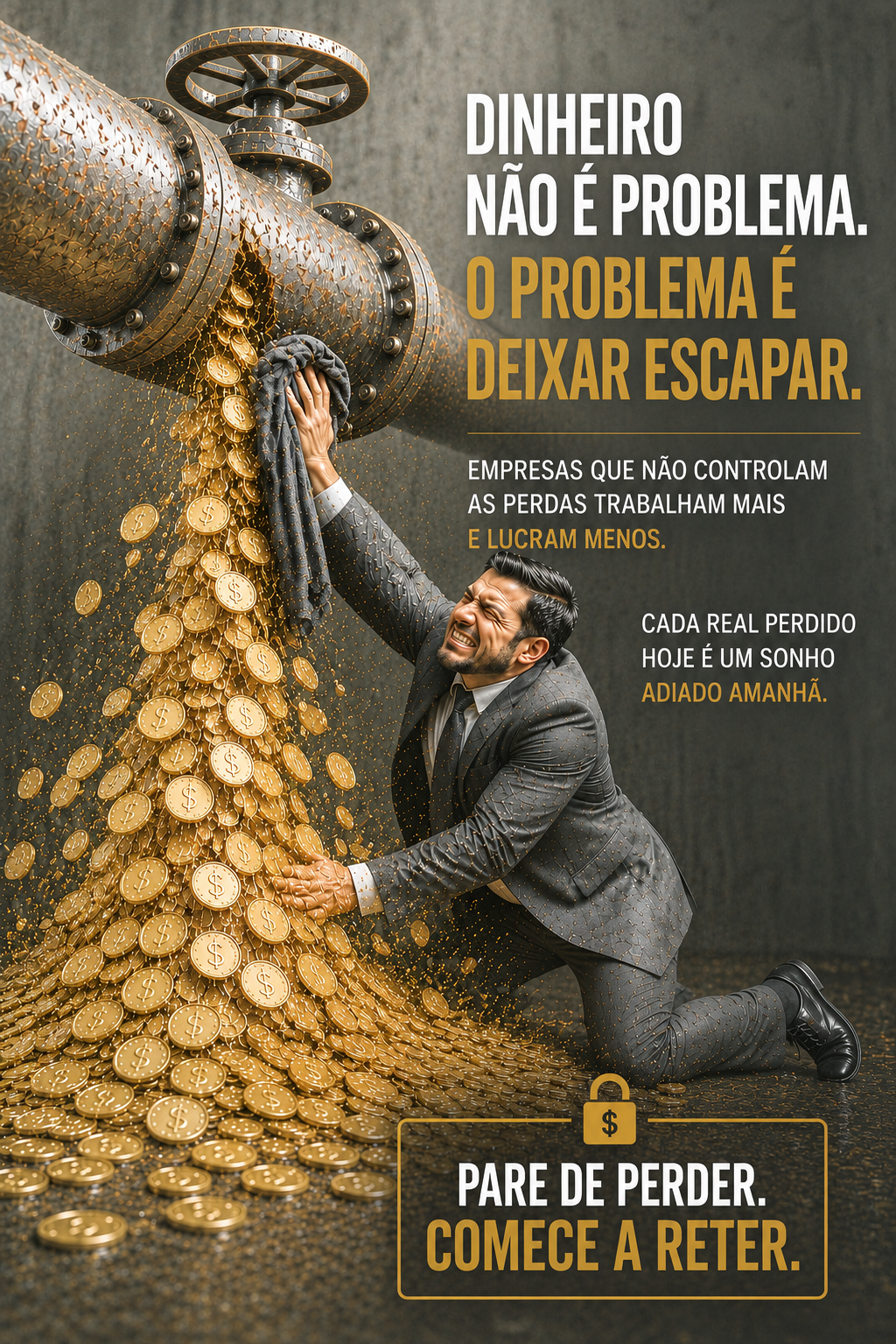 O dinheiro não desaparece, ele escapa