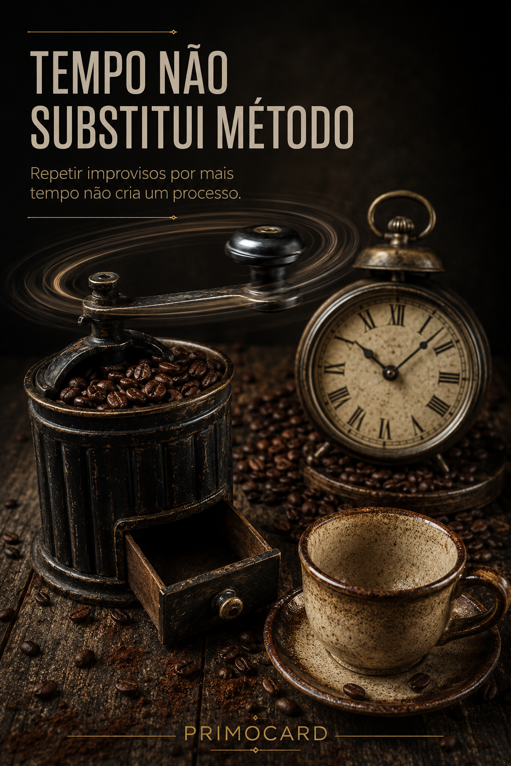 Tempo não substitui método