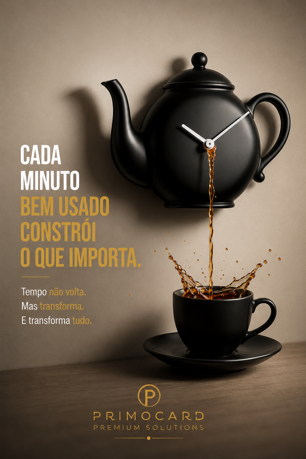 Cada minuto bem usado constrói o que importa
