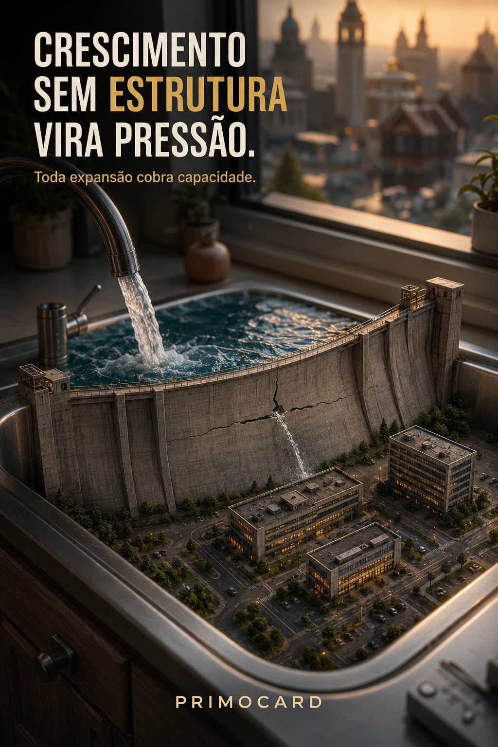 CRESCIMENTO SEM ESTRUTURA VIRA PRESSÃO