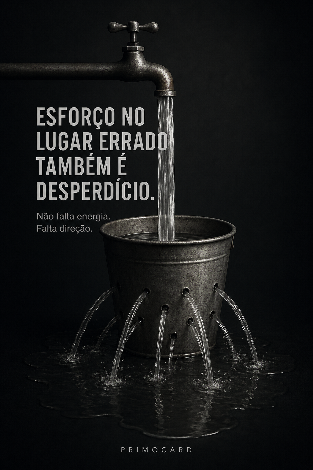 Muito esforço também pode gerar desperdício