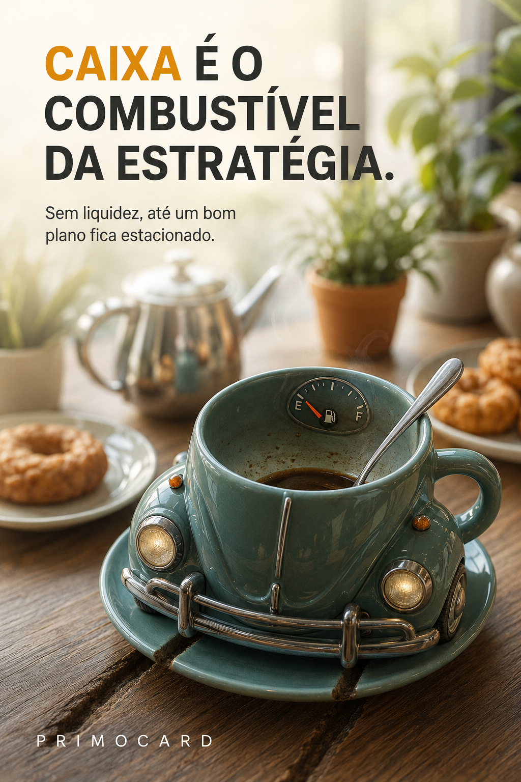 Sem caixa, a estratégia fica estacionada