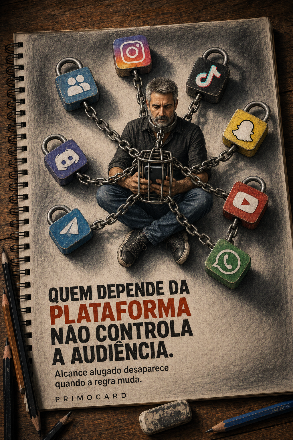 Sua audiência não pode pertencer à plataforma