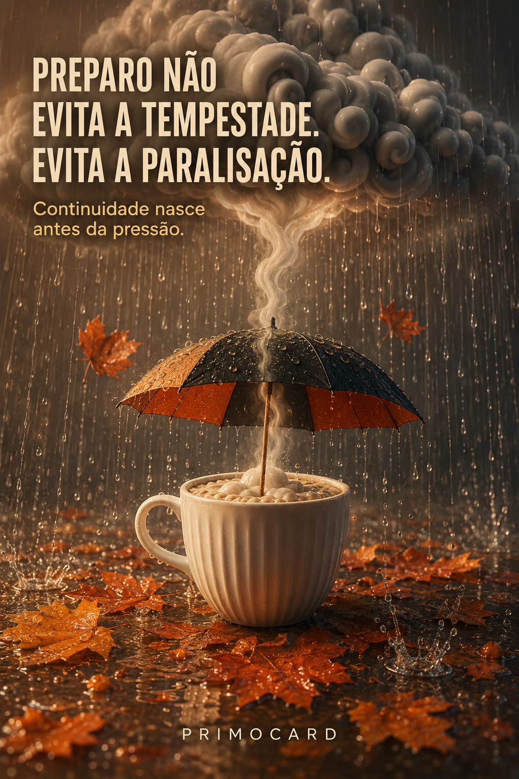 Preparo Não Evita a Tempestade, Evita a Paralisação
