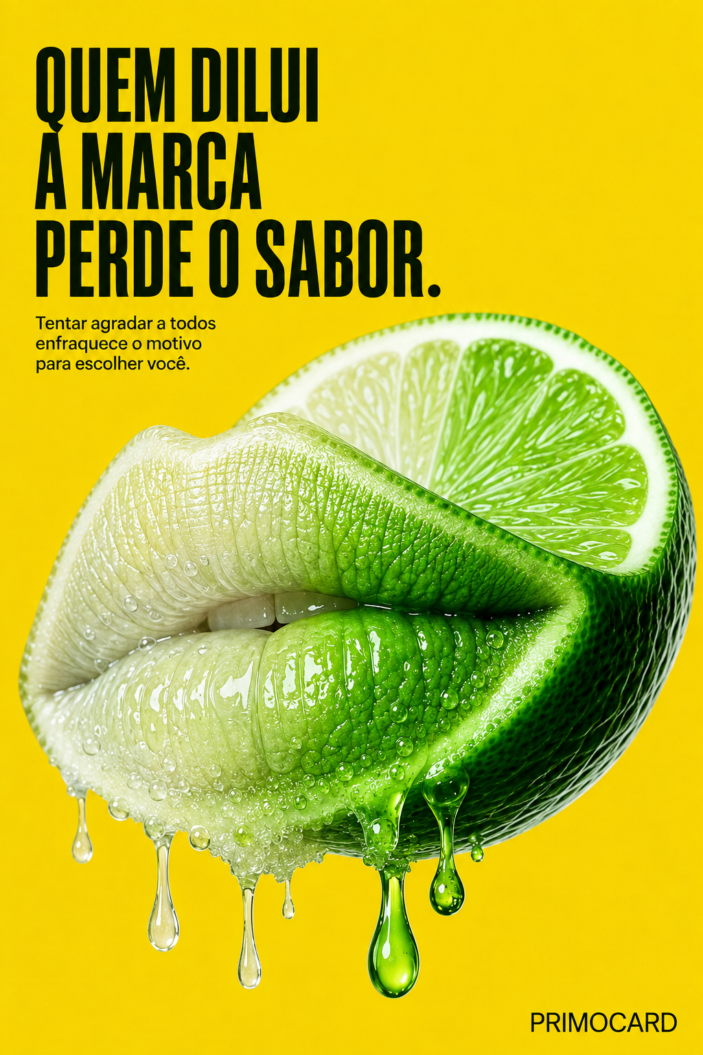 Quem dilui a marca perde o sabor