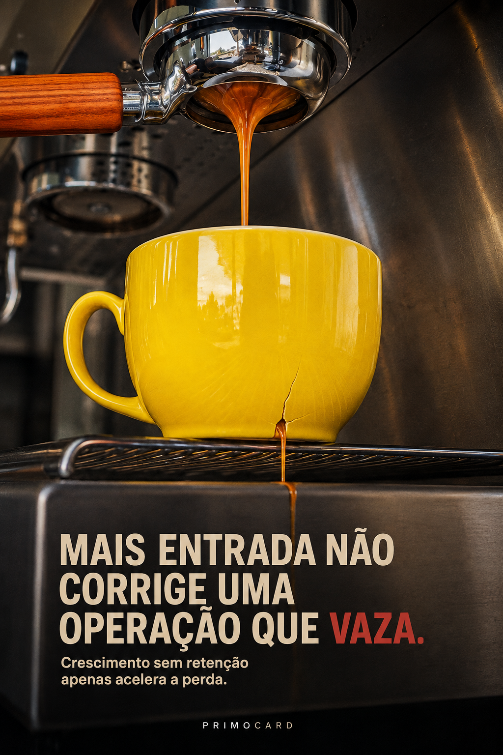 Mais entrada não corrige uma operação que vaza