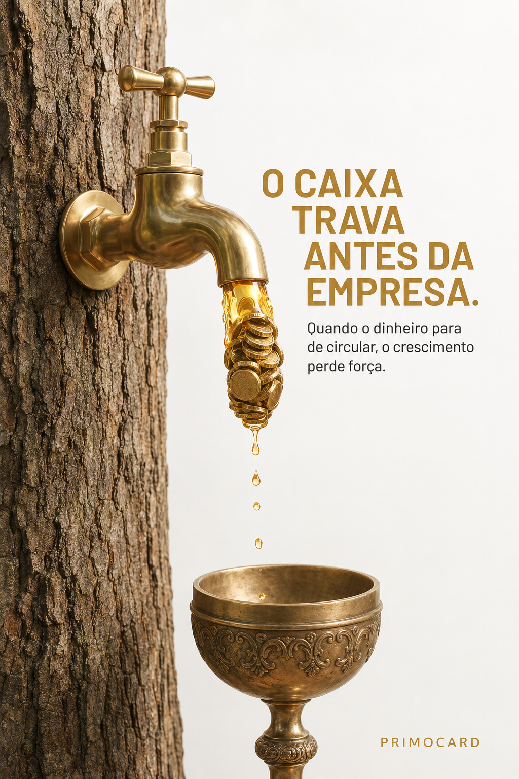 O caixa trava antes da empresa