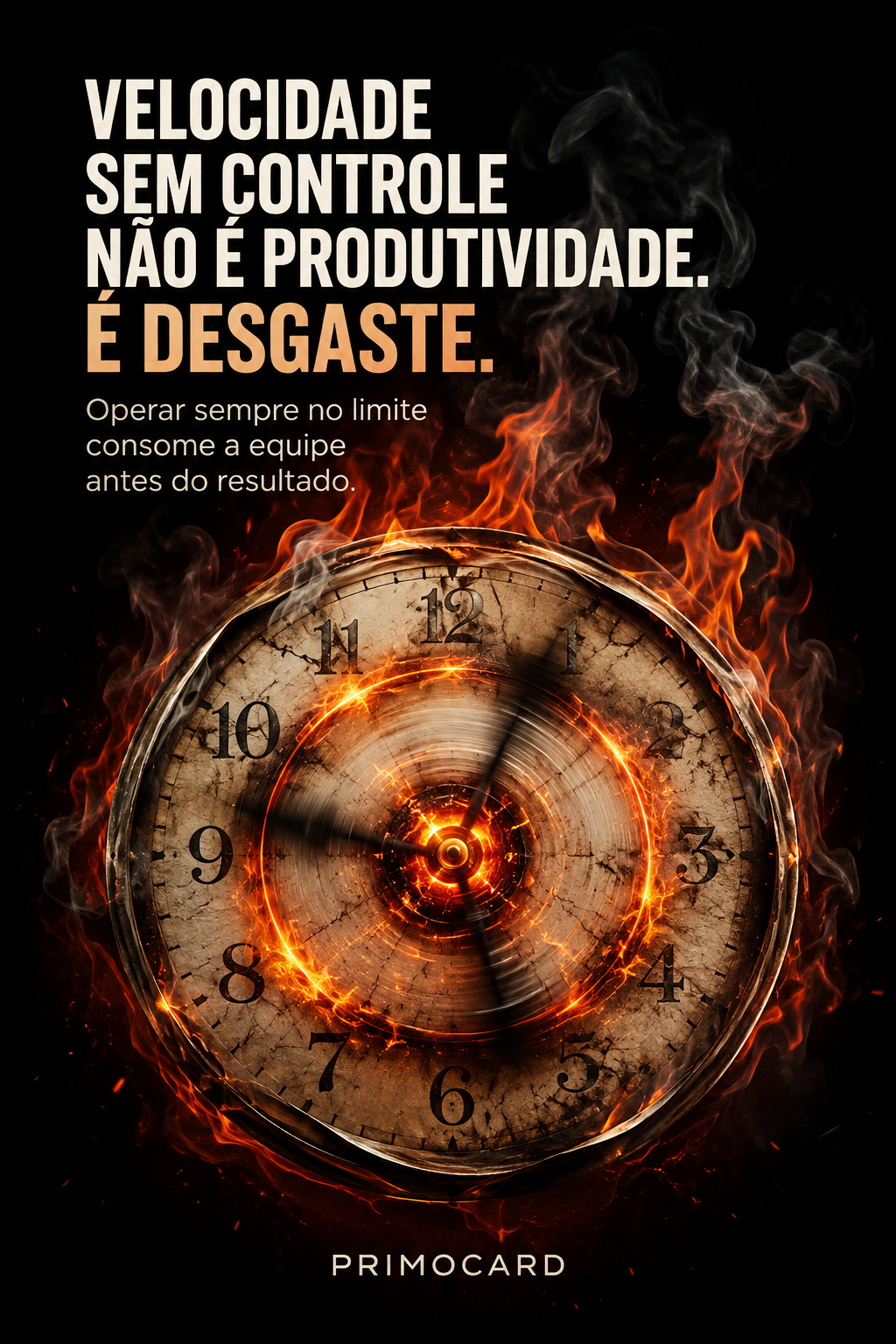 Velocidade sem controle destrói produtividade