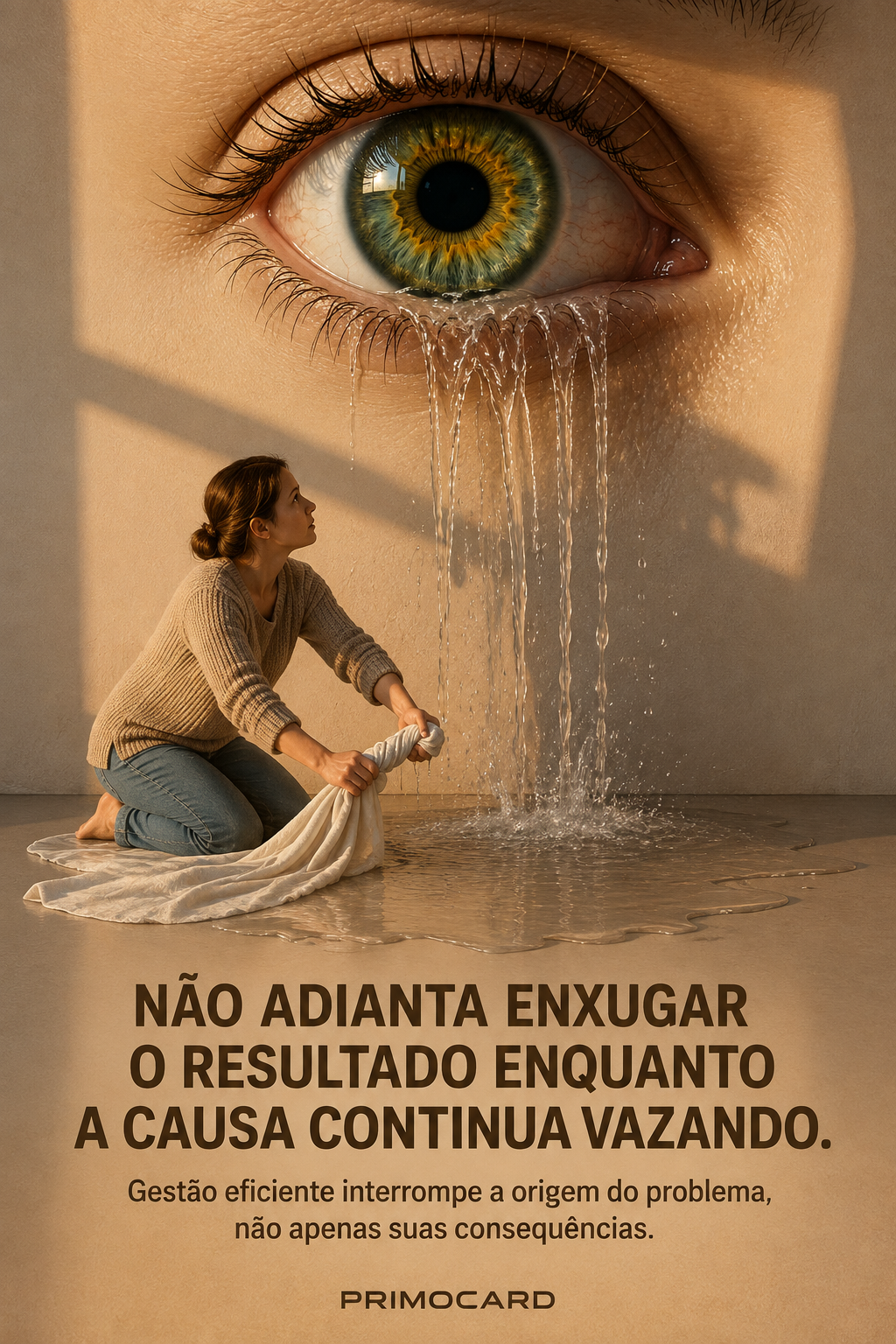 Enxugar o resultado não interrompe a perda