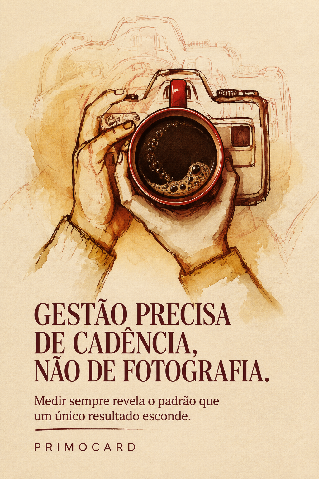 Gestão precisa de cadência, não de fotografia