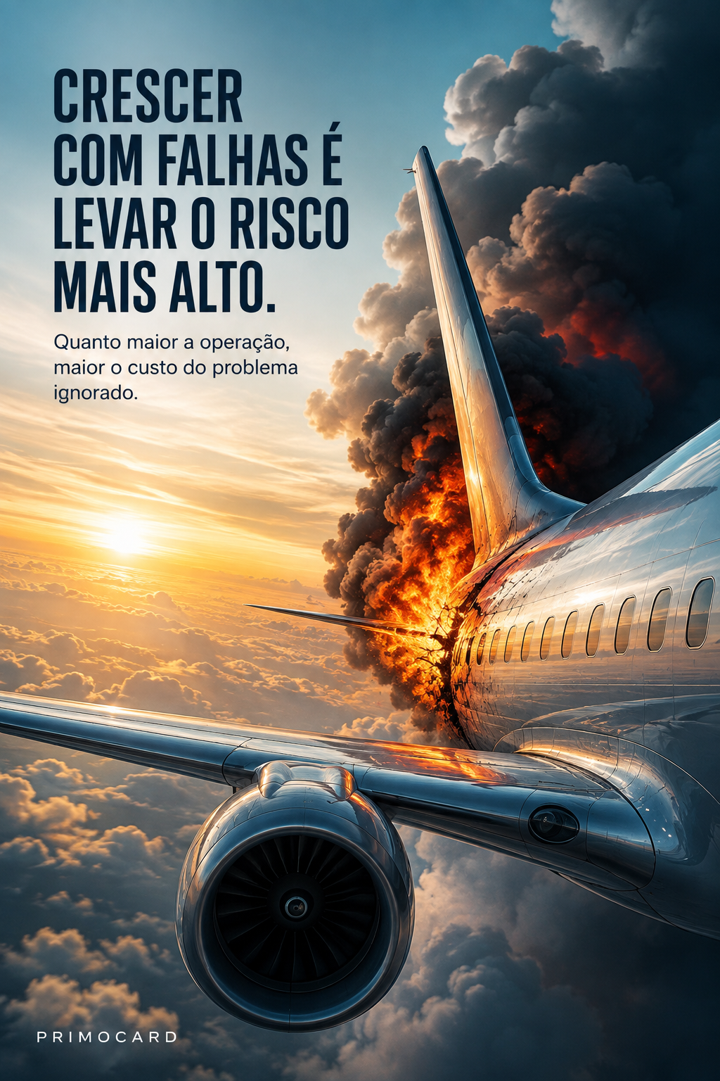 Quanto maior a operação, maior o custo da falha ignorada